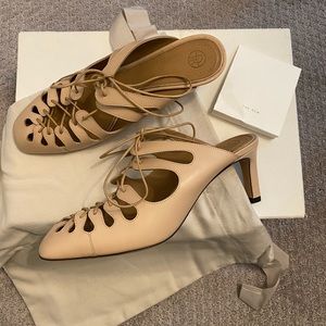 THE ROW women’s dixie lace-up mule sandals 36.5
